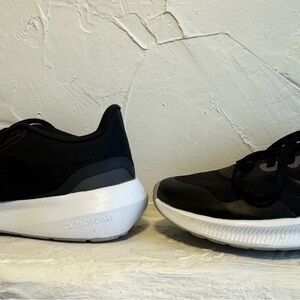 Adidas Black and White Cloudfoam Sneakers